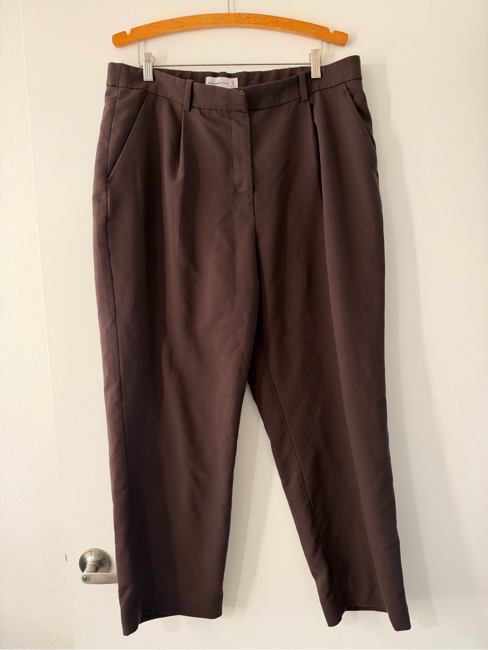 Abercrombie & Fitch Womens Curve Love Trousers Tapered Leg